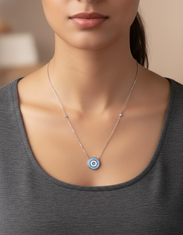 An elegant diamond necklace crafted with refined detailing and timeless appeal.-Saleh Sallom