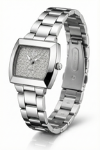 Saleh Sallom Diamond Pavé Watch in Stainless Steel – 0.48 CT Natural Diamonds-Saleh Sallom