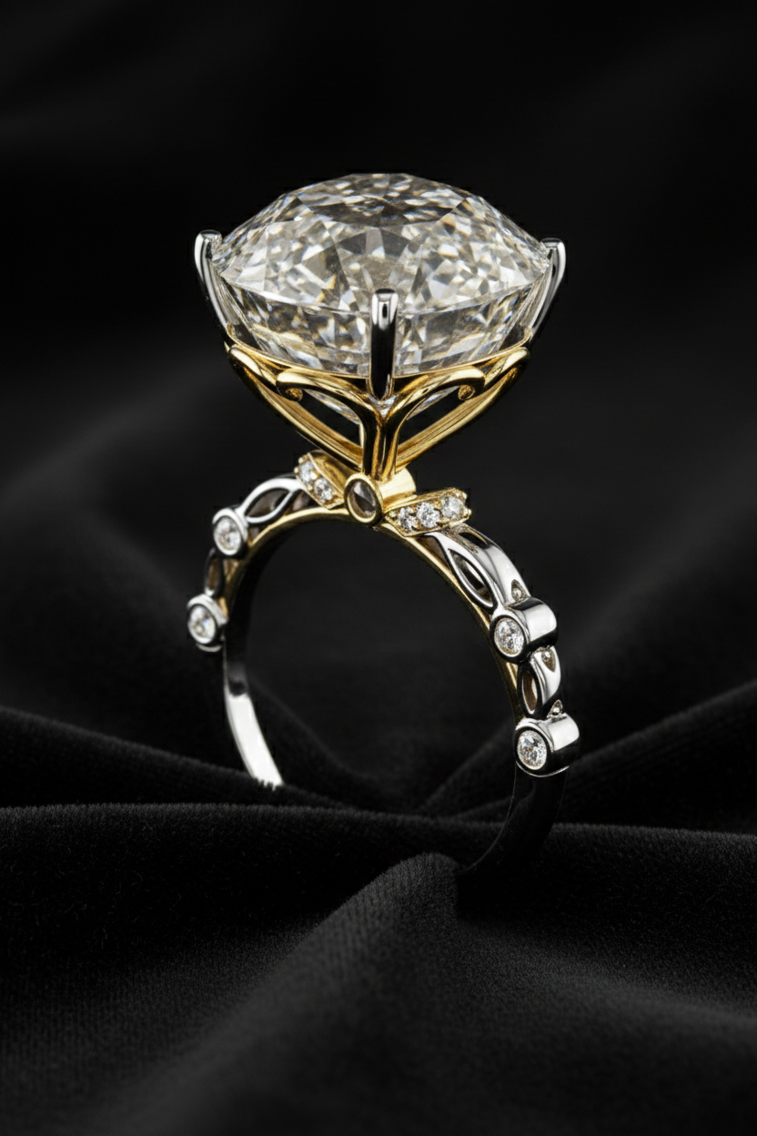 Emerald & Diamond Drop Earrings in 18K Yellow Gold-Saleh Sallom