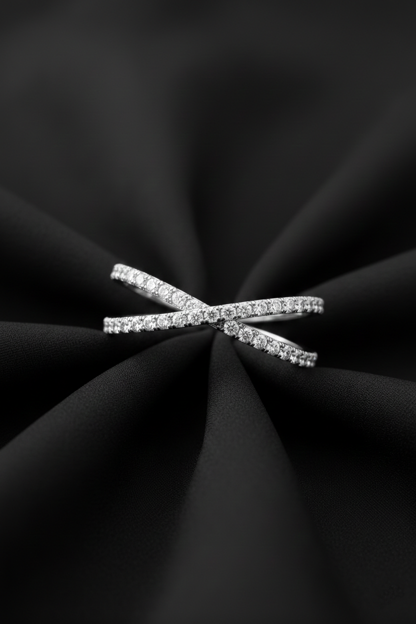 Lab-Grown Diamond Interlaced Ring-Saleh Sallom