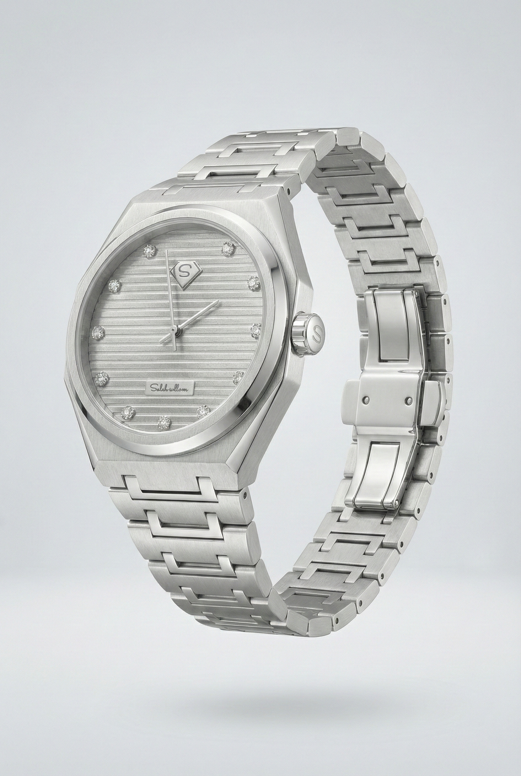 0.25 Carat Natural Diamond Luxury Watch – D Color VS1 | Saleh Sallom-Saleh Sallom