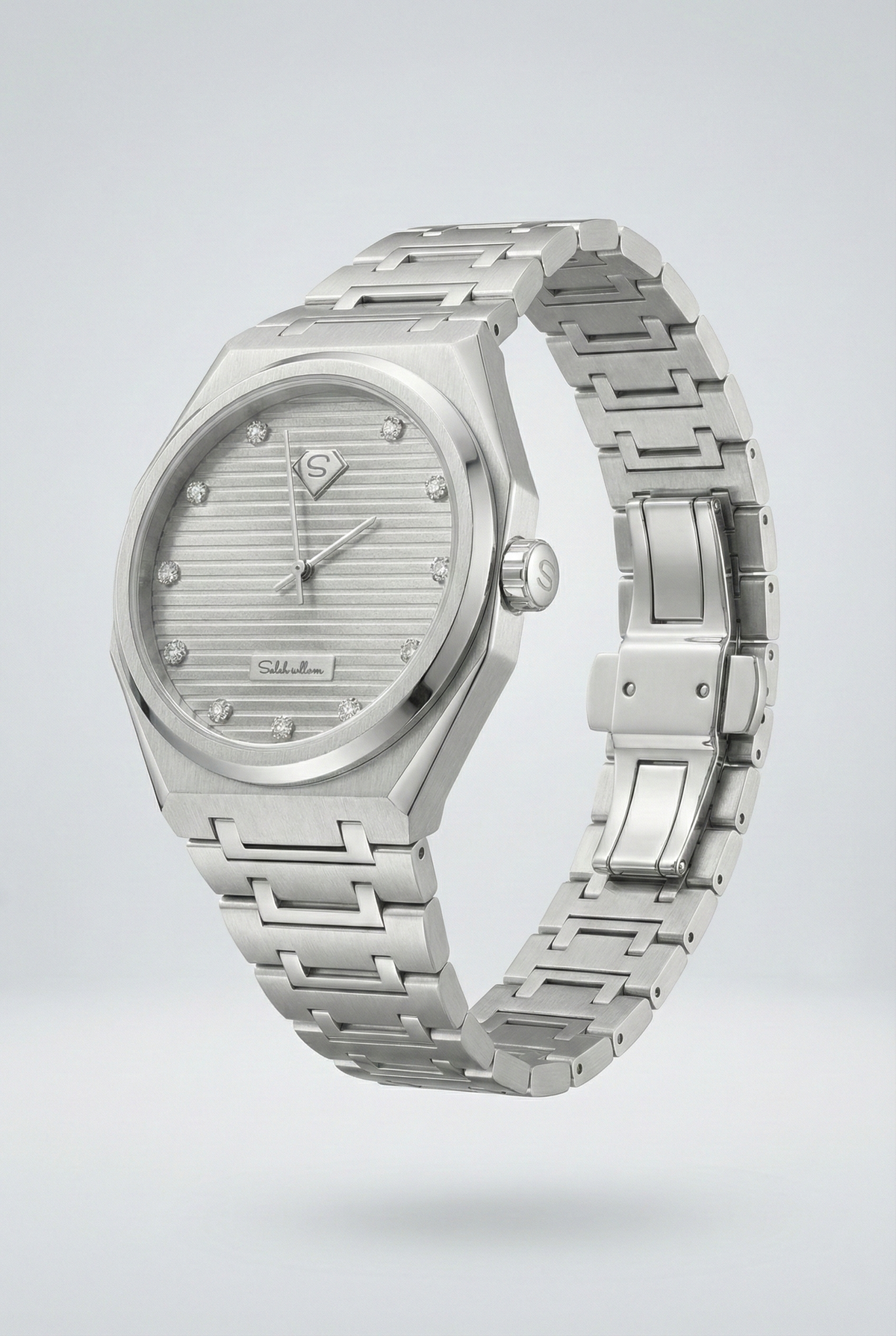 0.25 Carat Natural Diamond Luxury Watch – D Color VS1 | Saleh Sallom-Saleh Sallom