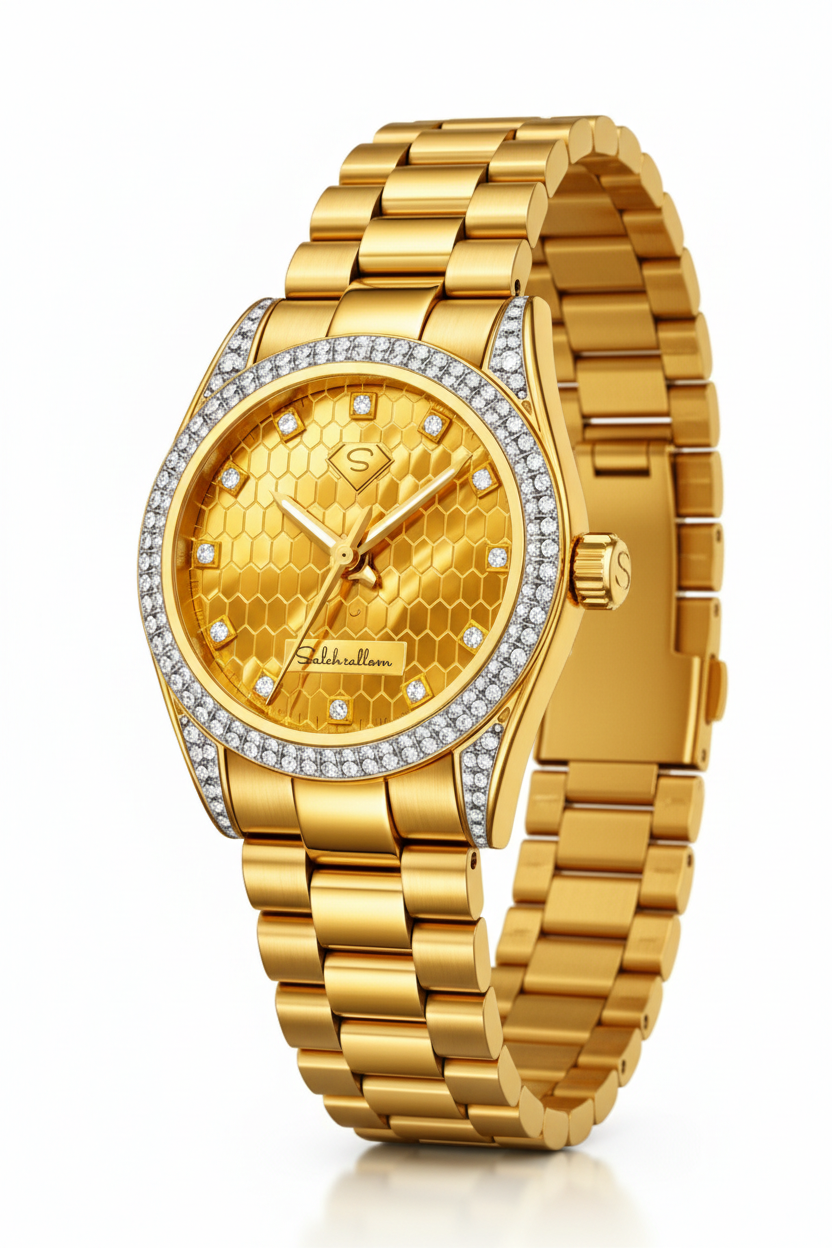 Luxury Gold Diamond Watch 0.50 Carat D Color VS-SI – Certified Natural Diamonds | Saleh Sallom-Saleh Sallom