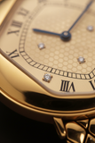 Natural Diamond Watch – 0.01 ct | Swiss-made Movement | 24K Gold-Plated