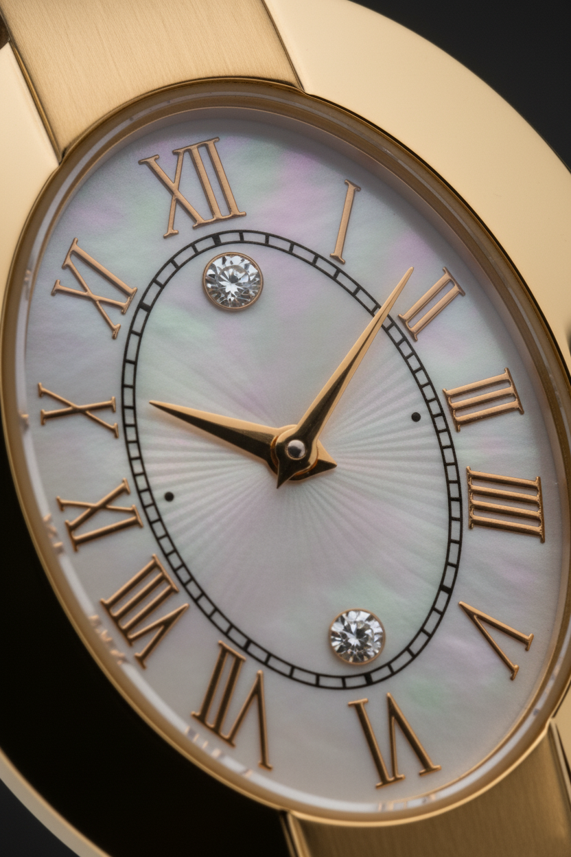 Golden Harmony Diamond Watch-Saleh Sallom