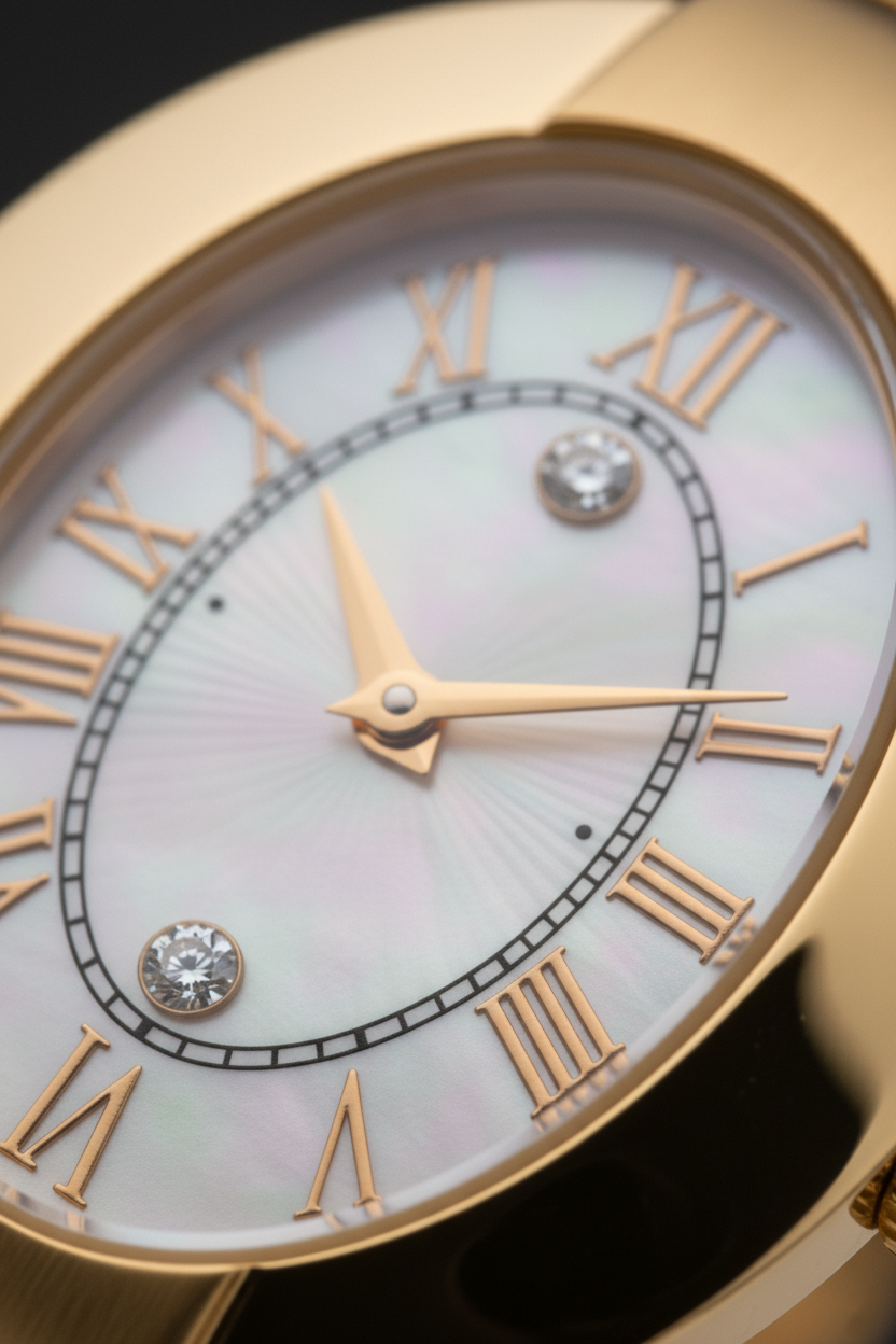 Golden Harmony Diamond Watch-Saleh Sallom
