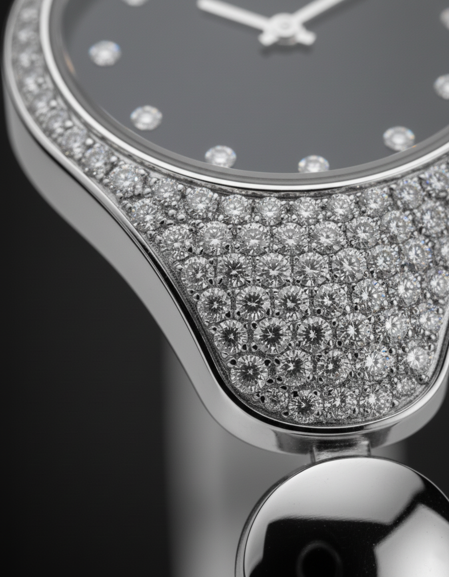 Noir Halo Diamond Watch-Saleh Sallom