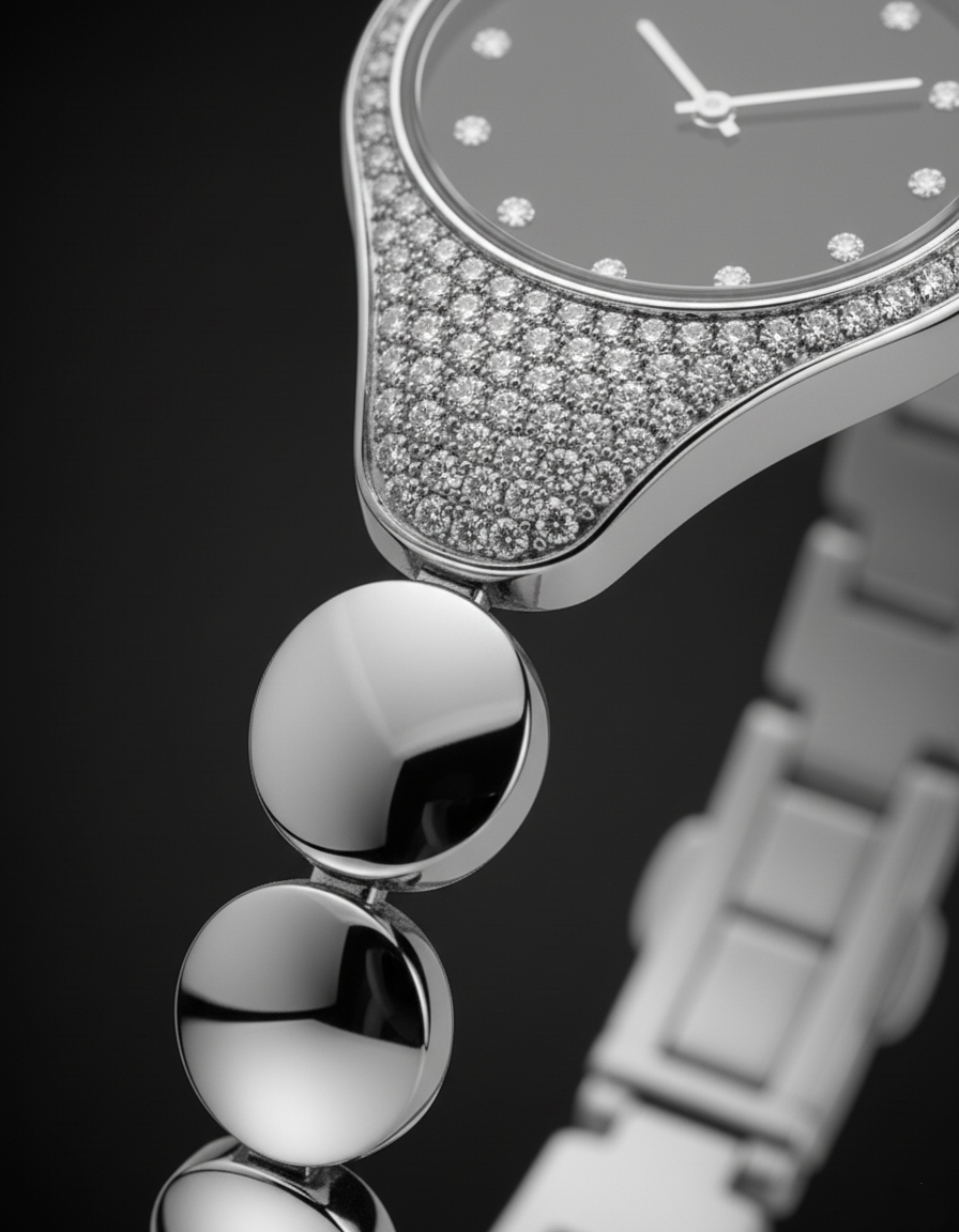 Noir Halo Diamond Watch-Saleh Sallom