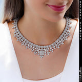 Intricate Natural Diamond and Gold Necklace by saleh sallom 