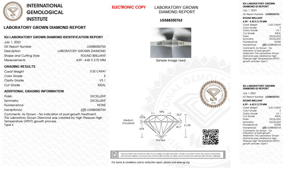 LAB GROWN DIAMOND BY SALEH SALLOM | 0.32 CT - Saleh Sallom