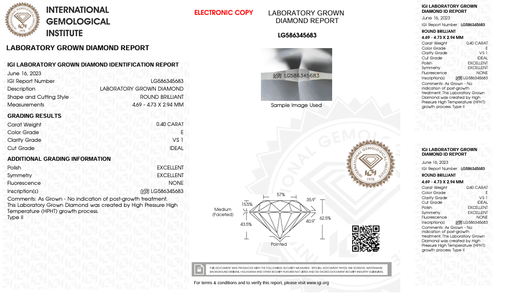 LAB GROWN DIAMOND BY SALEH SALLOM | 0.40 CT - Saleh Sallom