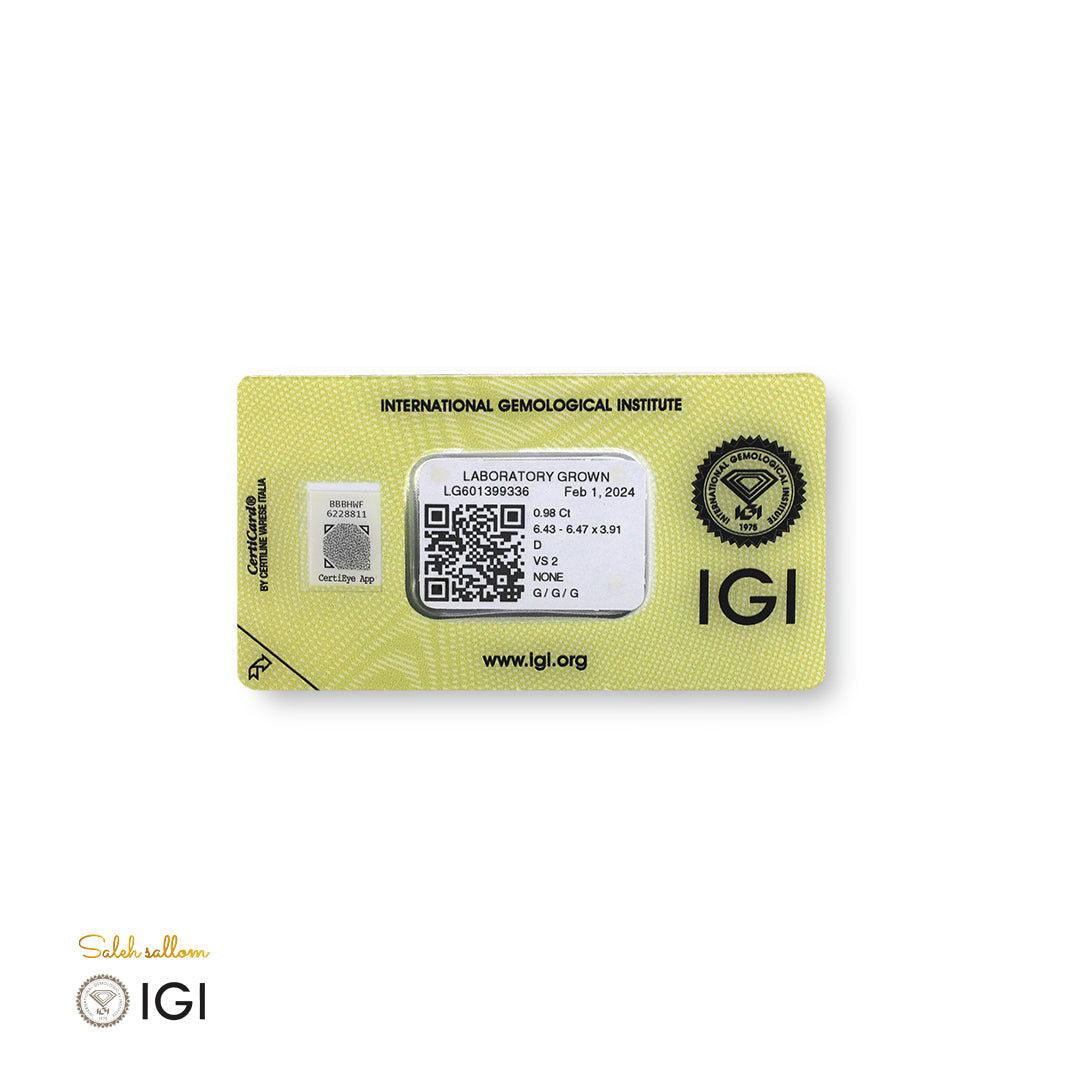 LAB GROWN DIAMOND BY SALEH SALLOM | 0.98 CT - Saleh Sallom