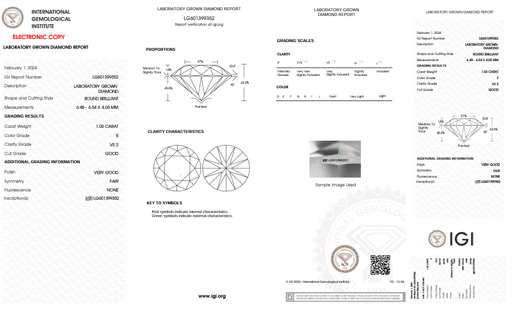LAB GROWN DIAMOND BY SALEH SALLOM | 1.O3 CT - Saleh Sallom