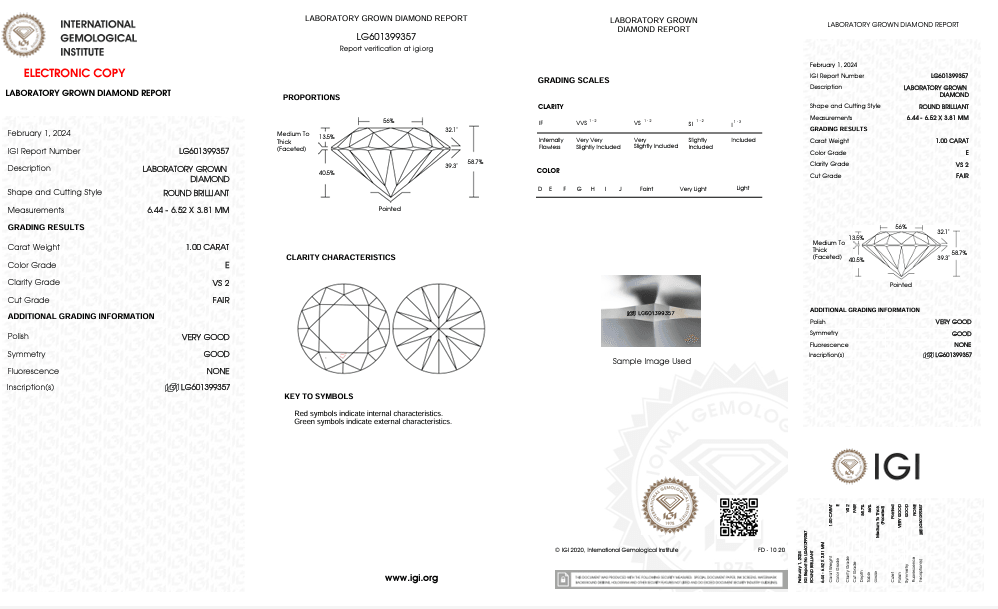 LAB GROWN DIAMOND BY SALEH SALLOM | 1.OO CT - Saleh Sallom