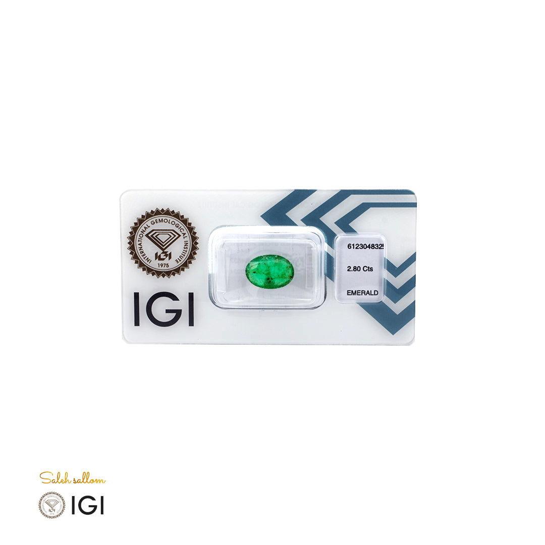 Natural Emerald Stone - 2.80 ct - Saleh Sallom