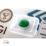Natural Emerald Stone - 3.17 ct - Saleh Sallom