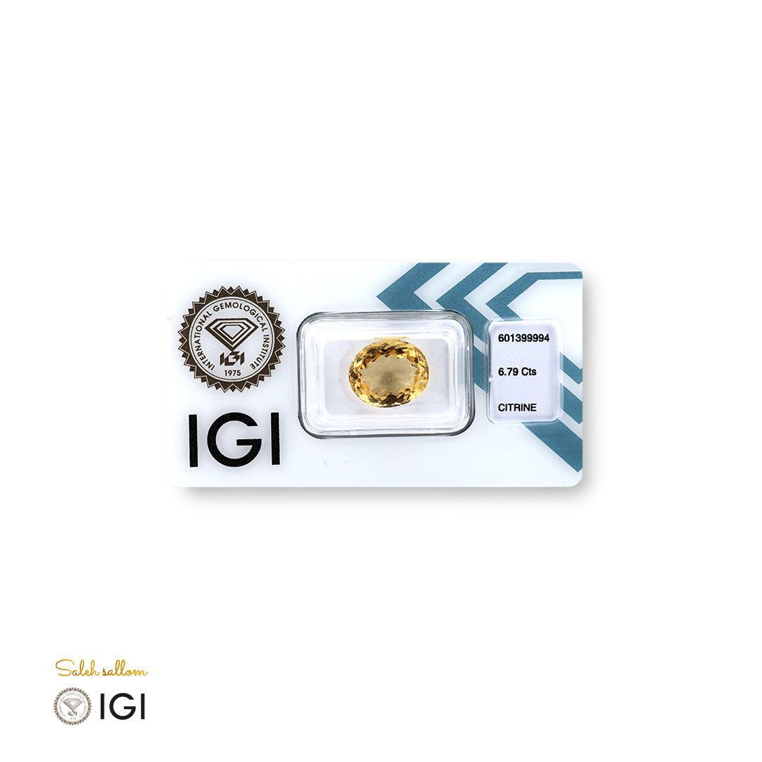 Natural Citrine - 6.79 CT - Saleh Sallom