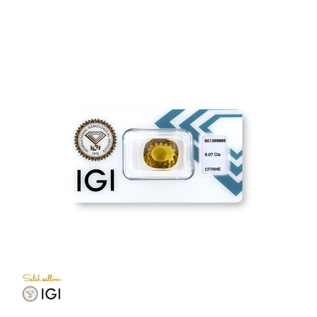 Natural Citrine - 9.07 ct - Saleh Sallom