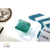 Natural Emerald - 7.63 CT - Saleh Sallom