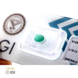 Natural Emerald Stone - 0.79 ct - Saleh Sallom
