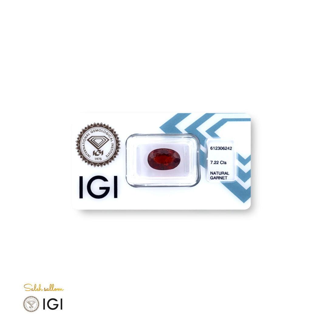 Natural Garnet - 7.22 ct - Saleh Sallom