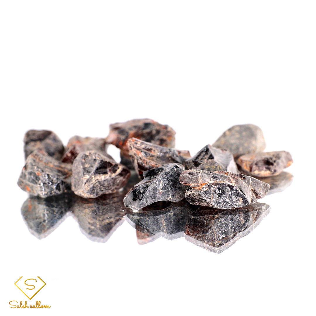 Natural Rough Garnet - 13 pcs - Saleh Sallom