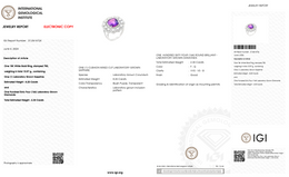 8.20 Carat Cushion-Cut Lab Sapphire & 2.30 Carat Diamond Halo Ring in 18K White Gold | Saleh Sallom-Saleh Sallom