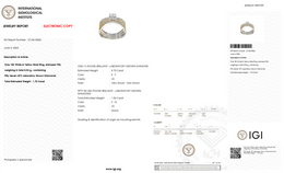 1.70 Carat Lab Diamond Bridal Set in 18K White & Yellow Gold | Two-Tone Luxury Ring | Saleh Sallom-Saleh Sallom