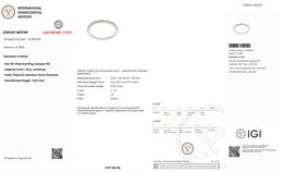 0.25 Carat Lab Diamond Half Eternity Ring in 18K White Gold | 23 Diamonds | Saleh Sallom-Saleh Sallom