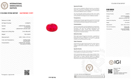 IGI Certified Laboratory Grown Ruby | 7.00 Carat Oval Brilliant Cut | Purplish Red Luxury Gemstone-Saleh Sallom