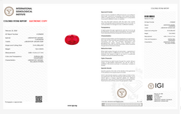 IGI Certified Laboratory Grown Ruby | 7.06 Carat Oval Brilliant Cut | Purplish Red Luxury Gemstone-Saleh Sallom