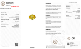IGI Certified Laboratory Grown Yellow Sapphire | 4.66 Carat Oval Cut | Elegant Luxury Gemstone-Saleh Sallom