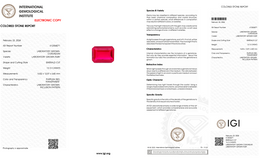 IGI Certified Laboratory Grown Ruby | 13.13 Carat Emerald Cut | Ultra Luxury Statement Gemstone-Saleh Sallom