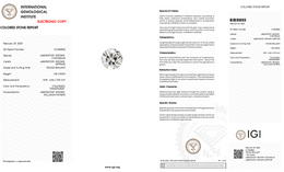 IGI Certified Laboratory Grown Colorless Sapphire | 1.05 Carat Round Brilliant Cut | Diamond-Like Luxury Gemstone-Saleh Sallom