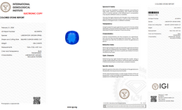 IGI Certified Laboratory Grown Blue Spinel | 3.86 Carat Square Cushion Mixed Cut | Luxury Gemstone-Saleh Sallom