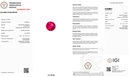 IGI Certified Laboratory Grown Ruby | 1.61 Carat Round Brilliant Cut | Vivid Red Luxury Gemstone-Saleh Sallom