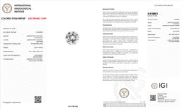 IGI Certified Laboratory Grown Colorless Sapphire | 2.54 Carat Round Brilliant | Luxury Gemstone-Saleh Sallom