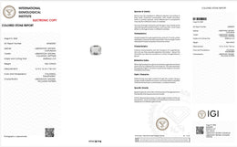 IGI Certified Laboratory Grown Colorless Sapphire | 9.82 Carat Emerald Cut | Luxury Gemstone-Saleh Sallom