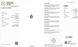 IGI Certified Laboratory Grown Pink Sapphire | 4.79 Carat Pear Mixed Cut | Luxury Gemstone-Saleh Sallom