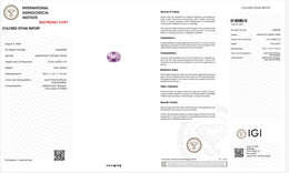 IGI Certified Laboratory Grown Light Purplish Pink Spinel | 9.04 Carat Oval Mixed Cut | Luxury Gemstone-Saleh Sallom