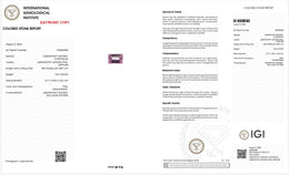 IGI Certified Laboratory Grown Pink Sapphire | 7.86 Carat Rectangular Step Cut | Luxury Statement Gemstone-Saleh Sallom