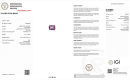 IGI Certified Laboratory Grown Pink Sapphire | 2.91 Carat Emerald Cut | Fine Luxury Gemstone-Saleh Sallom