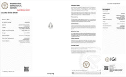 IGI Certified Laboratory Grown Colorless Sapphire | 5.38 Carat Pear Mixed Cut | Luxury Clear Gemstone-Saleh Sallom