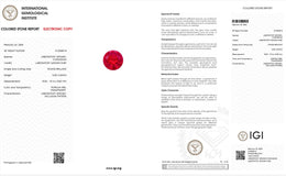 IGI Certified Laboratory Grown Ruby | 13.53 Carat Round Brilliant Cut | Premium Red Statement Gemstone-Saleh Sallom