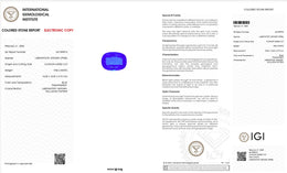 IGI Certified Laboratory Grown Blue Spinel | 9.54 Carat Cushion Mixed Cut | Premium Vivid Blue Gemstone-Saleh Sallom