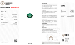 IGI Certified Natural Green Quartz | 2.74 Carat Oval Cut | Transparent Green