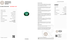IGI Certified Natural Green Quartz | 2.74 Carat Oval Cut | Deep Green Transparent Gemstone