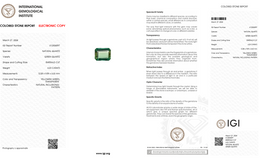 IGI Certified Natural Green Quartz | 6.23 Carat Emerald Cut | Yellowish Green Statement Gemstone-Saleh Sallom