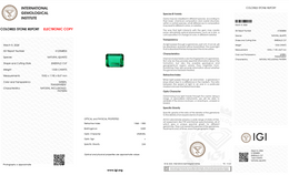 IGI Certified Natural Green Quartz | 13.03 Carat Emerald Cut | Vibrant Green Gemstone