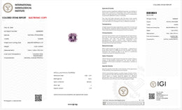 IGI Certified Natural Kunzite | 12.26 Carats Square Emerald Cut | Violetish Pink Luxury Gemstone-Saleh Sallom